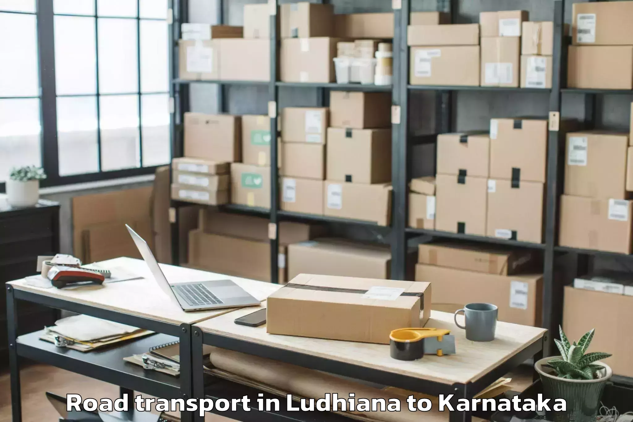 Top Ludhiana to Alnavar Road Transport Available